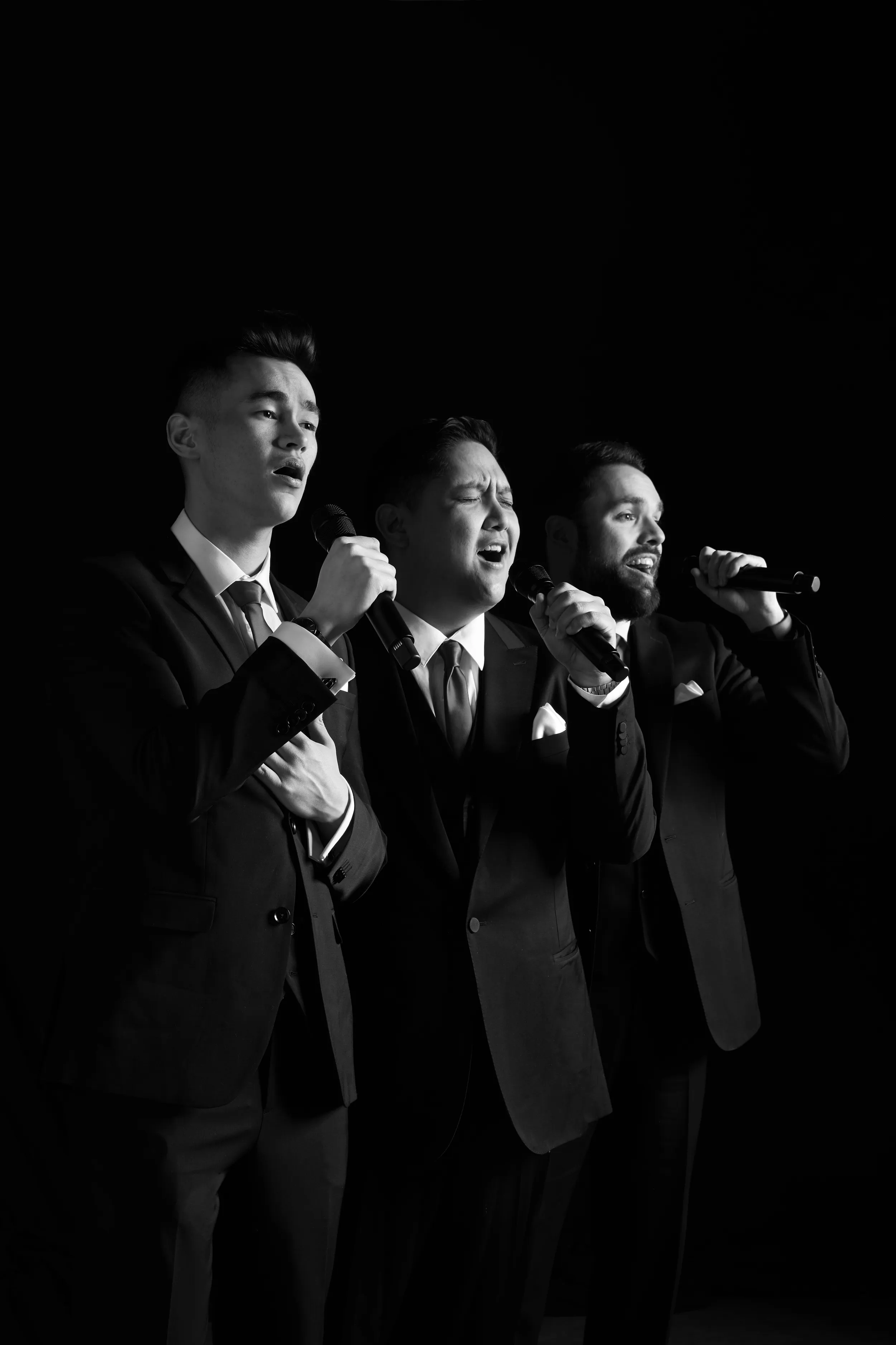 6 Minute Warning press photo: group black and white